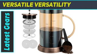 YMMIND Copper French Press Coffee Maker The Ultimate MultiFunctional Brewing Experience [upl. by Leamhsi872]