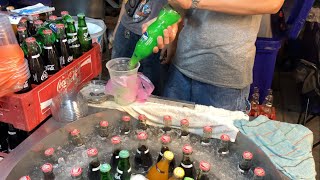 신기한 과냉각 콜라 슬러쉬  Amazing Supercooled Cola Slush  thai street food [upl. by Nhor]