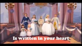 written in your heart Karaokebarbie the princess and the pauper [upl. by Ecaidnac]