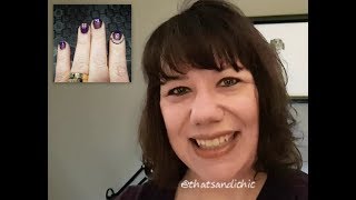 Tone on Tone Purple Nails with a Twist [upl. by Nyahs]