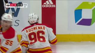 Andrei Kuzmenko First Goal As A Calgary Flame [upl. by Kimura569]