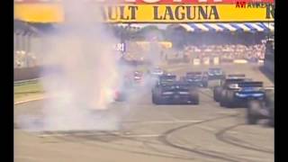 Martin Brundles McLaren Peugeot Engine Blow at the 1994 British Grand Prix [upl. by Brasca718]