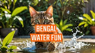 Are Bengal Cats Obsessed with Water Adventures [upl. by Airamana]