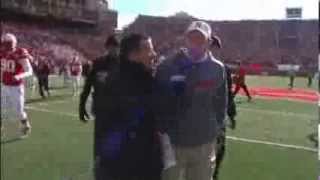 Bo Pelini Half Time Interview vs Iowa [upl. by Rad]