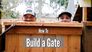 Building an AntiSag SteelWood Gate  How To [upl. by Kcirred]