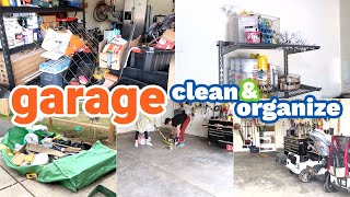 HUGE GARAGE CLEAN AND ORGANIZE  GARAGE SPRING CLEAN  HELP FROM CRICUT JOY amp THE CONTAINER STORE [upl. by Lach82]