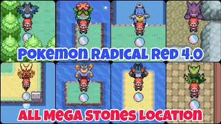 Pokemon Radical Red 40 All Mega Stones Locations [upl. by Jeremy]