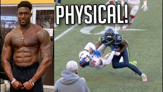 Proof DK Metcalf is the STRONGEST WR in the NFL [upl. by Ellenar]