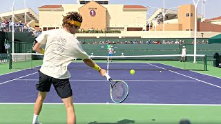 Andrey Rublev  Court Level Practice Sessions IW 2022 [upl. by Helen]