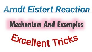 Arndt Eistert Reaction Mechanisms with example Name reaction [upl. by Iey]