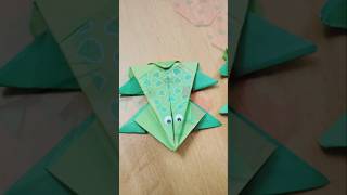 Frog Origami TutorialEasy Origami Craft Ideas✨✨art craft origami trending acrylicpainting [upl. by Bethesde]