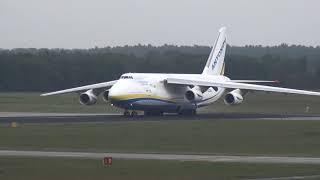 Antonov 124 AN124 takeoff at Eindhoven Airbase [upl. by Prisca]