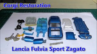 Lancia Fulvia Sport Zagato 196770Corgi DieCast Restoration [upl. by Hound]