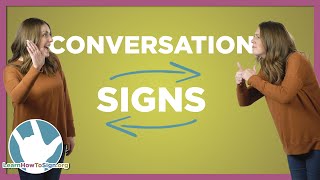 30 Signs You Need to Know for Basic ASL Conversations [upl. by Tom]