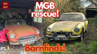 MGB Barnfind Rescue Will they roll after 22 years [upl. by Limhaj]