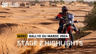 Stage 2 Highlights  Rallye du Maroc 2024 W2RC [upl. by Barny159]