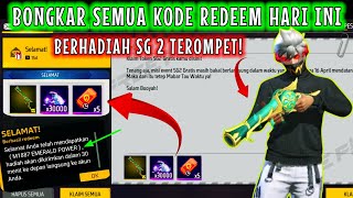 KODE REDEEM FF HARI INI 2024 BERHADIAH SG TEROMPET M1887 EMERALD POWER  GARENA FREE FIRE TERBARU [upl. by Reyaht]