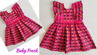 Ruffle Baby Frock Cutting and Stitching [upl. by Haron630]