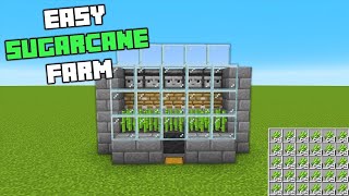 How To Make Sugarcane Farm In 2 Minutes 🔥  Tutorial  Minecraft Video [upl. by Wojak950]