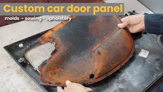 Custom car door panel  Automotive upholstery [upl. by Iohk]