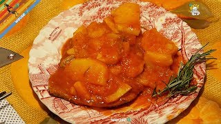 41  Patate rifatte avvorte con braciolesollievo delle gole secondo piatto di carne saporito [upl. by Kcirrad951]