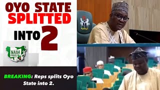 POLITICS Oyo State Splitted into 2 by Repsbobrisky davido wizkid senate nigeriapolitics [upl. by Atterol]