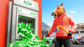 Robbing Every ATM Machine In GTA 5 RP [upl. by Aettam]