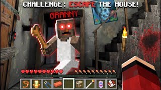 WE ESCAPE FROM GRANNYS MINECRAFT HOUSE [upl. by Eimaral]