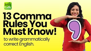 13 Comma Rules In English Grammar You Must Know English Writing Skills grammar englishwriting [upl. by Aihsilef386]