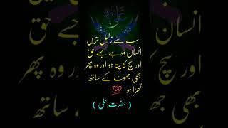 Zalil Tarin Insaan quotes maula Ali youtubeshorts shortsfeed shorts muhammadjamil [upl. by Dolley]