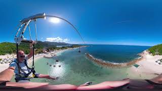 4k 360VR  Labadee Haiti Zipline Dragons Breath Royal Caribbean [upl. by Judith]