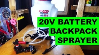 Chapin 20v Backpack Sprayer Unboxing [upl. by Ayanal]