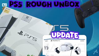 PS5 SLIM ROUGH UNBOXINGNEW PSVR UNBOXING UPDATE [upl. by Ettolrahs833]