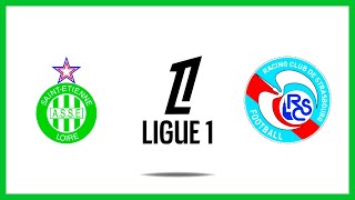 SaintÉtienne vs Strasbourg Résumé et Buts  Ligue 1 2425 [upl. by Kinzer752]