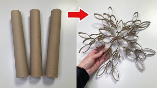 Küchenrolle  Stern  Weihnachtsstern  Weihnachten  Basteln  DIY  Christmas  Star  Gift [upl. by Wakeen71]