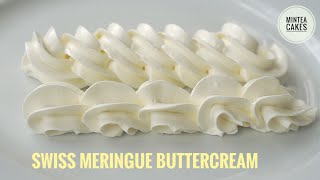 Perfect Swiss Meringue Buttercream  How To Make Soft And Fluffy Buttercream  VERY EASY RECIPE [upl. by Araeic462]