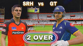 Sunrise Hyderabad vs Gujarat Titans 2 Over Match Ipl 2024 Cricket24 Gameplay On PlayStation [upl. by Glaudia870]