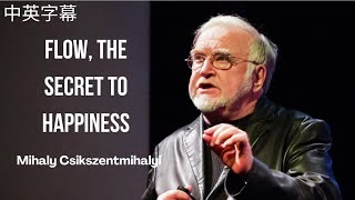 Mihaly Csikszentmihalyi  Flow the Secret to Happiness 🌊  TED 中英字幕 [upl. by Haroppiz528]