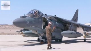 AV8B Harrier Preflight Conventional Takeoff amp Landing [upl. by Eddra]