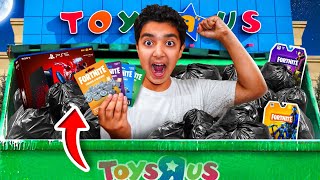 Little Brother Finds VBUCKS While Dumpster Diving At TOYS R US JACKPOT [upl. by Xena342]