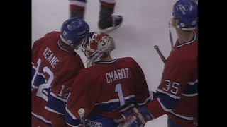 1993 Habs lose in Boston RacicotChabot in Goal [upl. by Lav531]