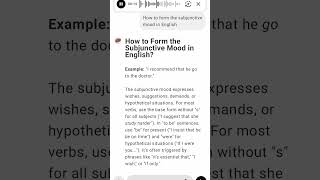 How to Form the Subjunctive Mood in English [upl. by Cristobal978]