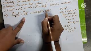 Balancing redox reaction by oxidation number methodacidic medium [upl. by Sineray]