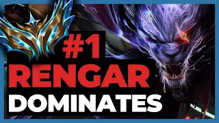 RANK 1 RENGAR carries a CHALLENGER game NattyNatt Highlights leagueoflegends rengar challenger [upl. by Nylrehc]