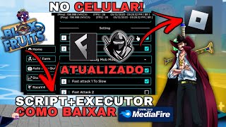 Como Baixar e Colocar SCRIPT no Blox Fruits CELULARMOBILE  Instalar Executor RobloxUsar Script [upl. by Holland477]