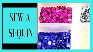 How to sew sequins by machine quickly  How to sew on sequins [upl. by Akitan]