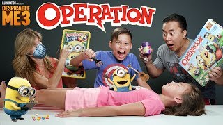 MINION OPERATION CHALLENGE Despicable Me 3 Surgery with BEAN BOOZLED [upl. by Sev360]