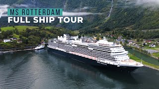 9Min ROTTERDAM Ship Tour Holland America [upl. by Lalad934]