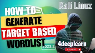 How To Generate Target Based Wordlist or password list in kali linux hindi  Cupp tool kalilinux [upl. by Hadley744]