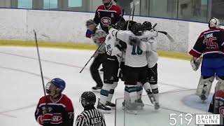 GOJHL Showcase  Welland Jr Canadians vs Brantford Bandits [upl. by Esinehs]